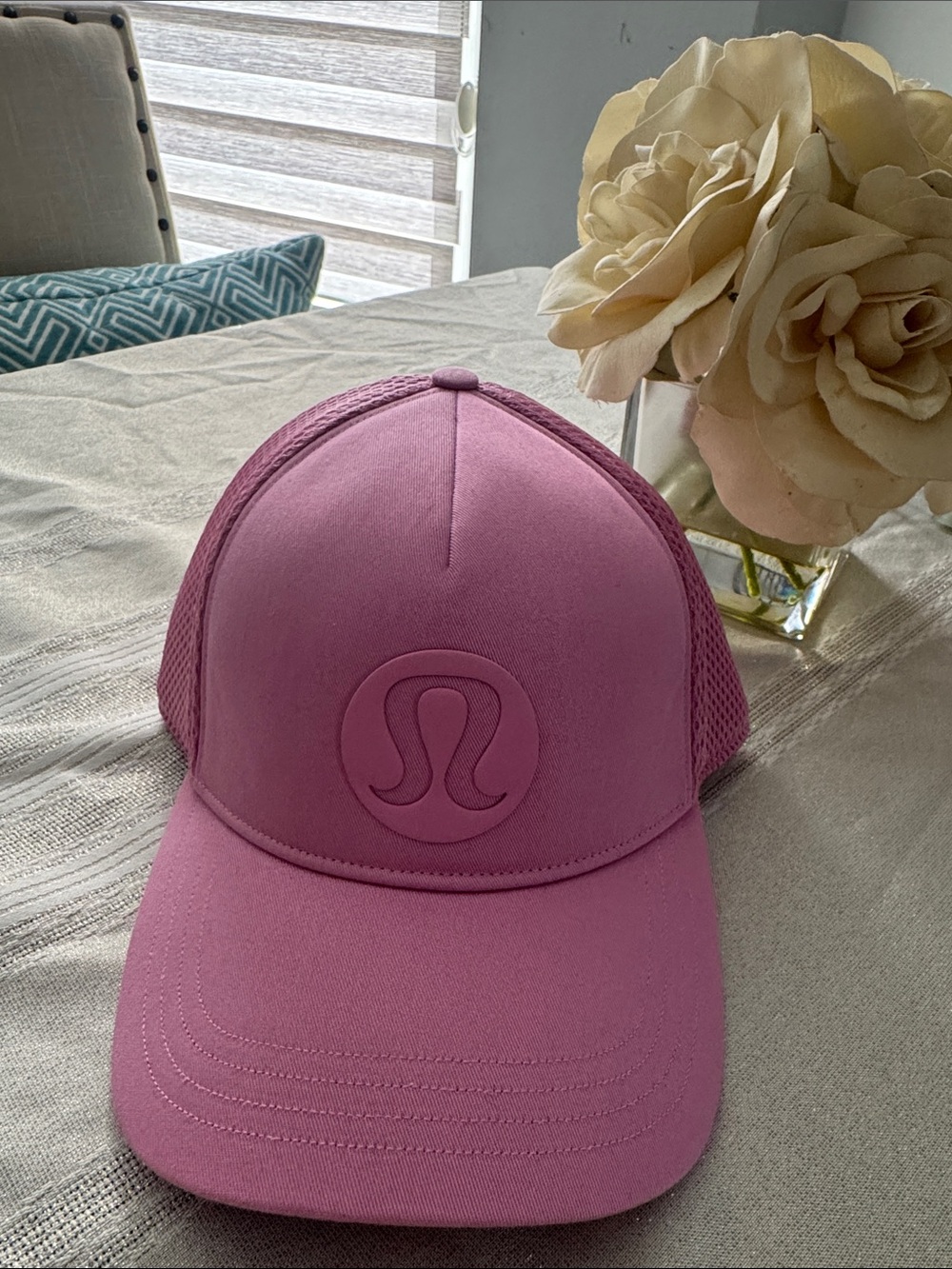 Lululemon Trucker Hat Logo Pink